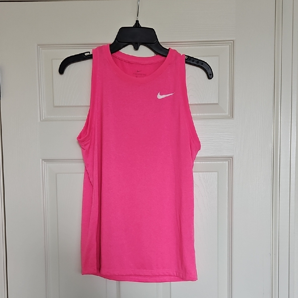Nike Women's Pink Tank Top - Dri-FIT Athletic Tank